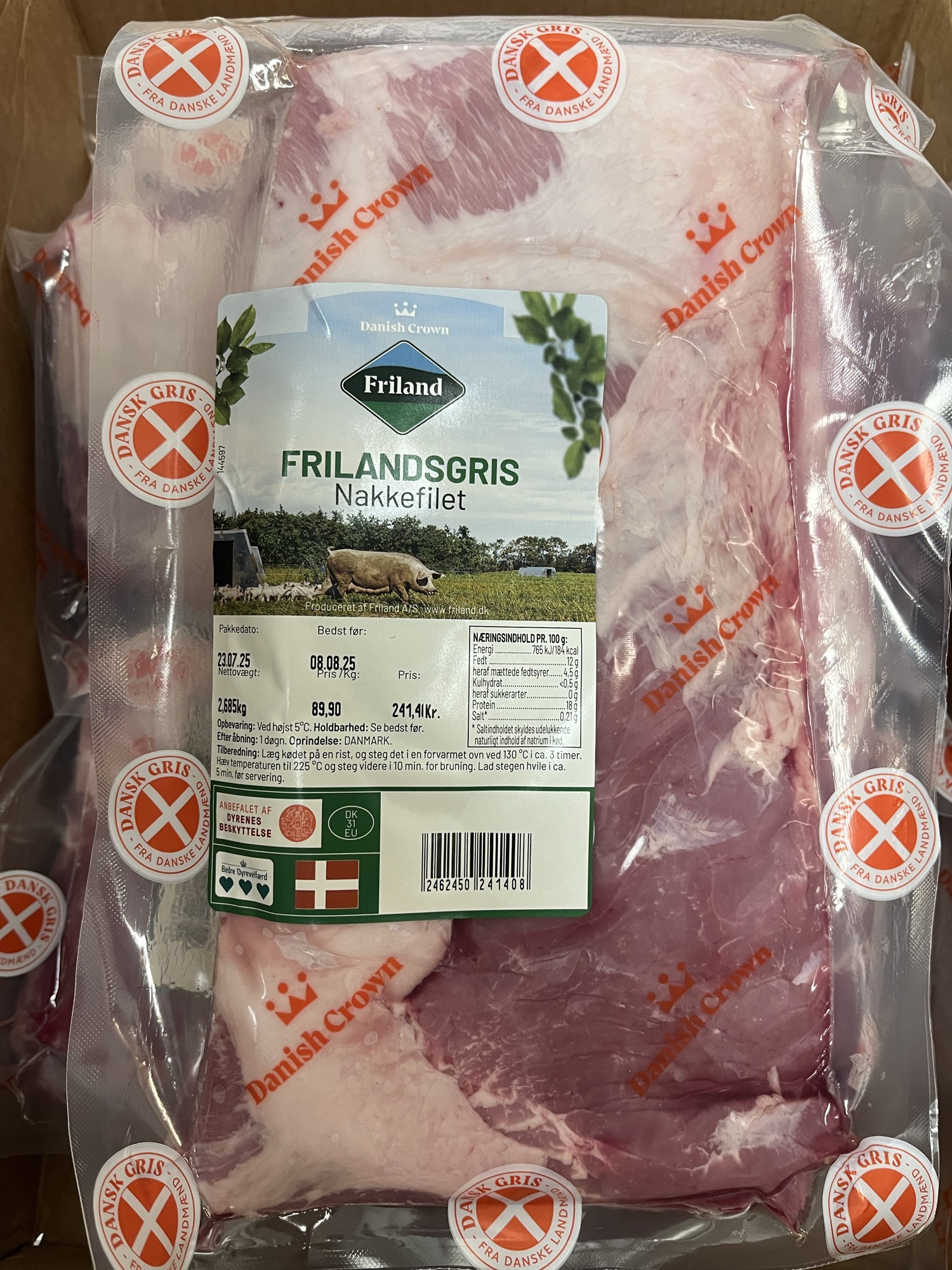 Frilandsgris nakkefilet
