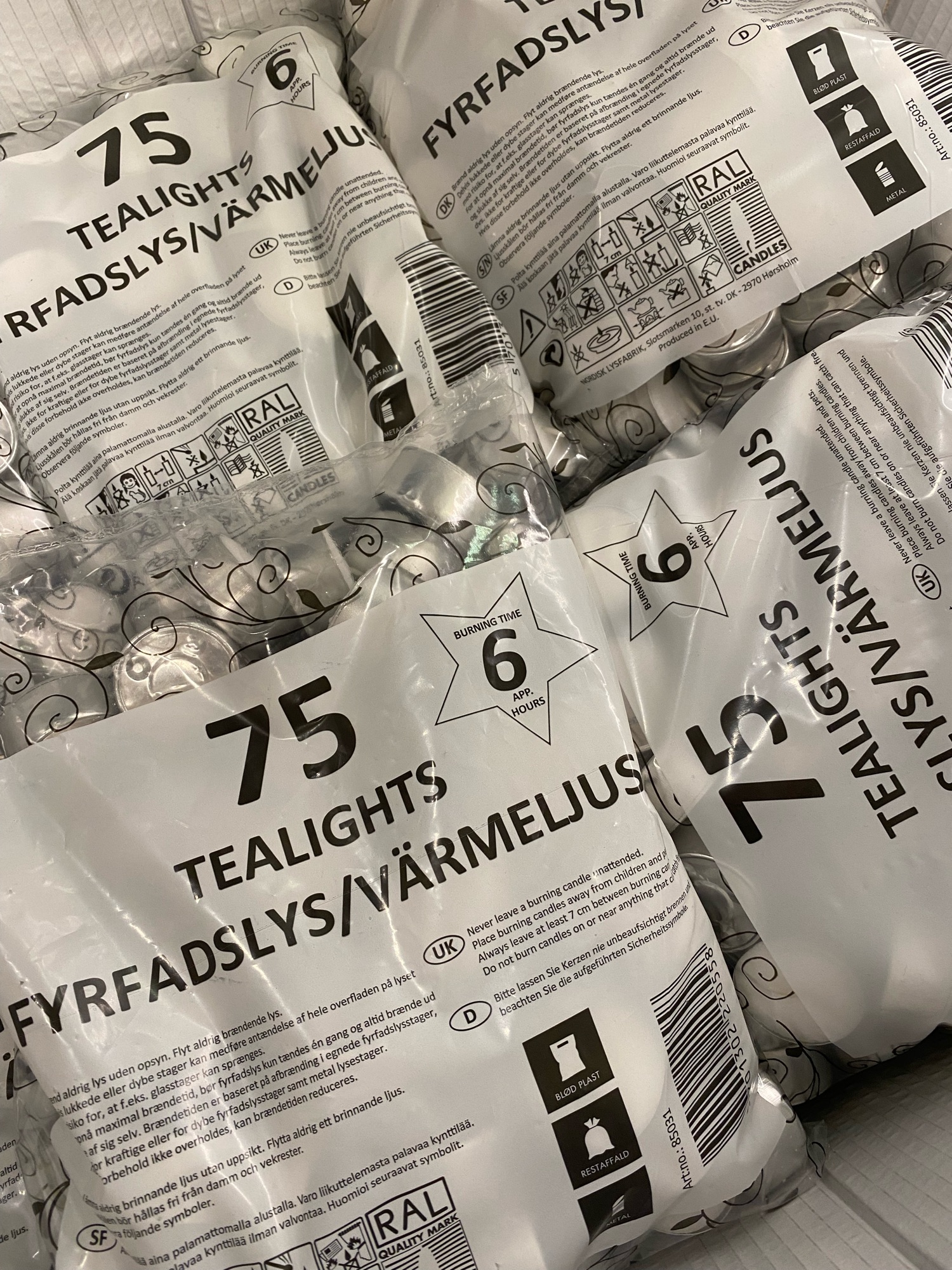 Fyrfadslys 45kr