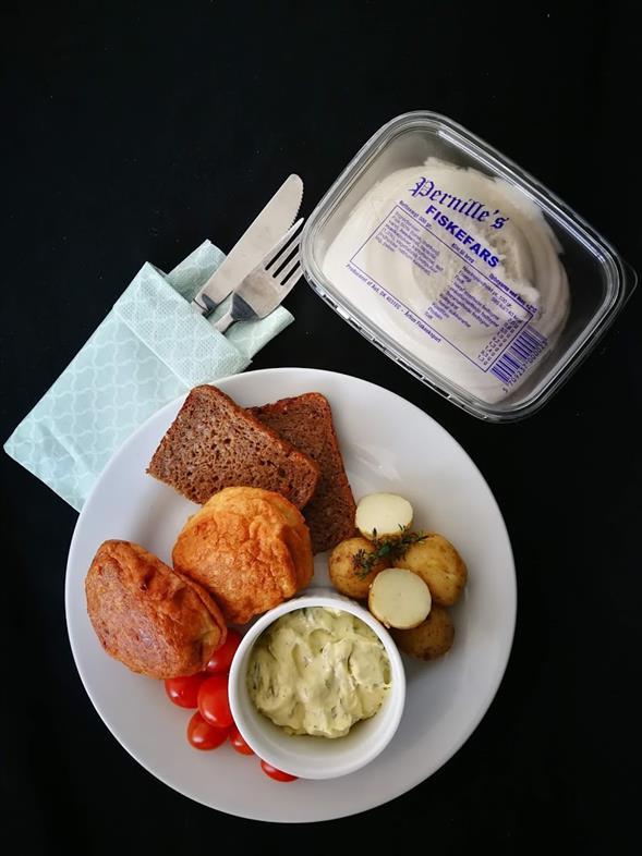 Pernilles fiskefars 500 gram. 29 kr.