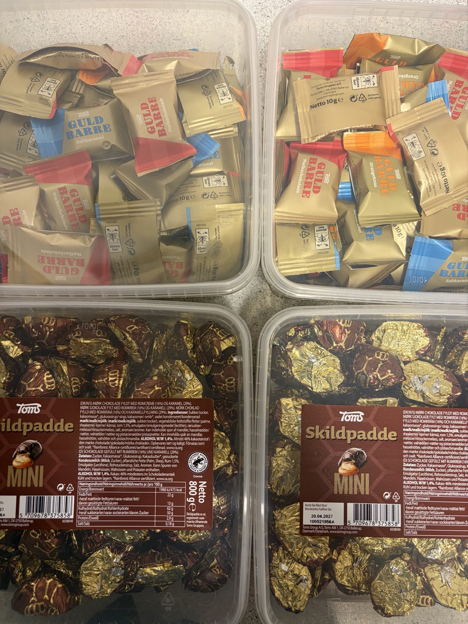 TOMS MINI CHOKOLADE… 125,-